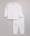 MOONKIDS Top - Pyjama Set Thermal For Baby Boys & Baby Girls (White, Pack of 1)