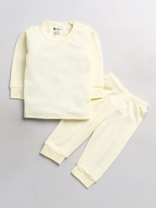 moonkids top - pyjama set thermal for boys  girls green pack of 1