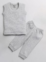 MOONKIDS Top - Pyjama Set Thermal For Boys & Girls (Grey, Pack of 1)