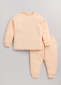 MOONKIDS Top - Pyjama Set Thermal For Boys & Girls (Orange, Pack of 1)