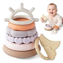 Moonkie Stacks of Circles Soft Teething Toy