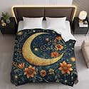 Moonlight Blossoms Comforter Bedding Heavy Bed Blanket Soft Warm Fluffy All Seasons Only Quilt 173x229cm