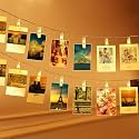 MoonlitDreams 14-LED Photo Clip String Lights – USB Powered, Decorative Fairy Lights for Weddings, Birthdays &amp; Home Décor – Warm White LED Party Lights for Photo, Restaurant &amp; Festival Use