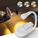 MoonlitDreams Plastic Study Lamp for Students, Reading Light, Night Lamp for Study, Book Reading Light with Clip, Book Lamp, 3 Modes, Portable, Eye Caring - LED, White