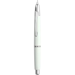 moonman a2 retractable fountain pen extra fine nib with box press white resin ink pen with converter writing set silver clip version