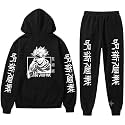 MOONSHINE Printed Anime Cotton Fleece Hoodie Black
