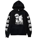 MOONSHINE Printed Anime Cotton Fleece Hoodie Black
