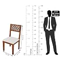 MoonWooden Solid Sheesham Wood &amp; Jute Fabric 6 Seater Dining Set Dinner Table for Dining and Living Room Furniture (Finish Color - Natural Brown Finish (Do-It-Yourself))