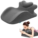 Adaptive Hip Pillow for Couples, Memory Foam Ergonomic Elevation Bed Support Pillow for Back Pain & Post Surgery Recovery, Reading Cushion with Removable Washable Cover & Anti‑Slip Base (Grey)
