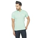 Men's Cotton Blend Half Sleeve Henley T-Shirt