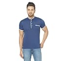 Men's Cotton Blend Half Sleeve Henley T-Shirt