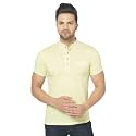 Men's Cotton Blend Half Sleeve Henley T-Shirt