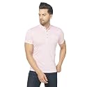 Men's Cotton Blend Half Sleeve Henley T-Shirt