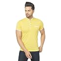 Men's Cotton Blend Half Sleeve Henley T-Shirt