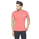 Men's Cotton Blend Half Sleeve Henley T-Shirt