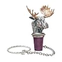 Moose Bottle Stopper with Brass Antlers | Bottle Topper for Wine, Liquor | Expertly Crafted Pewter Reusable Wine Cork