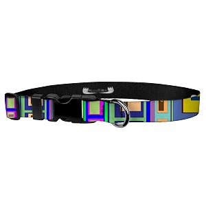 moose pet wear adjustable collar 134 xl geo squares