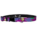 Moose Pet Wear Adjustable Collar 1" XL, Flower Power