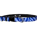 Moose Pet Wear Adjustable Collar 1" XL, Zebra Blue