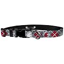 Moose Pet Wear Adjustable Collar 1" L, Washington State - Cougar Argyle