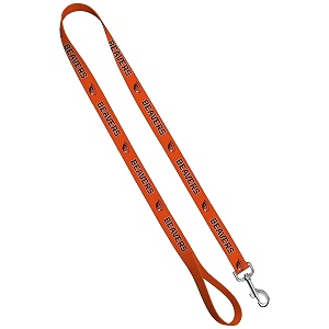 moose pet wear leash 34 inch by 4 feet oregon state - orange beaver