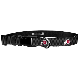 moose pet wear university of utah logo fiber wear adjustable collar 134medium