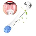 MOOSEC Tongue Scraper for Adults&amp;Kids, Durable Food Grade 2 in 1 Silicone Tongue Brush and 100% Stainless Steel Tongue Scrapers, Reduce Bad Breath