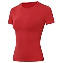 Moozava Women's Compression Shirt Short Sleeve Workout Tops Athletic T-Shirts Base Layer for Gym Running Yoga Sports