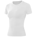 Moozava Women's Compression Shirt Short Sleeve Workout Tops Athletic T-Shirts Base Layer for Gym Running Yoga Sports