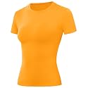 Moozava Women's Compression Shirt Short Sleeve Workout Tops Athletic T-Shirts Base Layer for Gym Running Yoga Sports