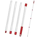 Mop Handle for Ocedar,Spin Mop Replacement Handle Compatible with O Cedar, American Threaded Joint Mop Handle 4-Section 30-to-58 inch Mop Replacement Stick