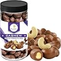 more 2 nuts Chocolate Coated Cashews Milk Chocolate Covered Nuts 250g Jar Packing | Handcrafted Artisan Chocolate