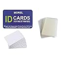 MOREL INKJET PVC ID CARD (PACK 25) WITH LAMINATION POUCH (70x100MM,100PC) FOR CANON PIXMA G2000 G2010 G3000 G3010 G4000 G4010 INKJET PRINTER (AADHAR CARD, COLLEGE ID, GATE PASS) 400 GSM