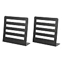 morel JEWEL BLACK PLASTIC EARRING ORGANIZERS WITH 48 HOLES PERFECT FOR STUDS, EARRING,HANGING DISPLAY STORAGE STAND FOR SHOWROOM, EXHIBITION, ROOM DECORATION PACK 2 (EARING-STAND-BIG-BLACK-PACK2)