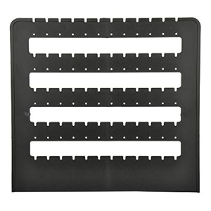 morel jewel plastic earring organizers - earring holder with 48 holes for studs earringhanging earrings display storage stand - black with plastic base