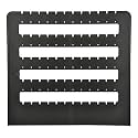 morel JEWEL PLASTIC EARRING ORGANIZERS - EARRING HOLDER WITH 48 HOLES FOR STUDS, EARRING,HANGING EARRINGS, DISPLAY STORAGE STAND - BLACK WITH PLASTIC BASE.