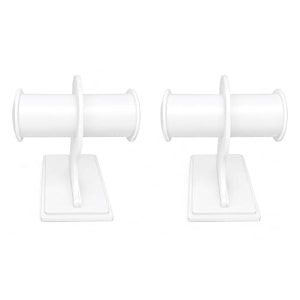 morel jewel white 1 roll bangle plastic jewelry stand - imitation jewellery display for showroom and bangle holder pack 2 1-roll-bengal-stand-white-pack2