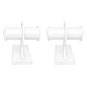 morel JEWEL WHITE 1 ROLL BANGLE PLASTIC JEWELRY STAND - IMITATION JEWELLERY DISPLAY FOR SHOWROOM AND BANGLE HOLDER PACK 2 (1-ROLL-BENGAL-STAND-WHITE-PACK2)
