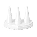 morel JEWEL WHITE FINGER RING HOLDER PLASTIC 3 MOUNT JEWELRY STANDS IMITATION JEWELLERY FOR RING HOLDER STAND DISPLAY JEWELRY SHOWROOM DISPLAY STAND.