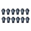 morel JEWELS BLACK PLASTIC NECKLACE JEWELRY STAND 6 INCH JEWELLERY NECKLACE DISPLAY STAND BLACK FOR NECK CHAIN MOTI MALA DISPLAY STAND. PACK 12