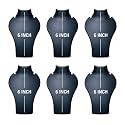morel JEWELS BLACK PLASTIC NECKLACE JEWELRY STAND 6 INCH JEWELLERY NECKLACE DISPLAY STAND BLACK FOR NECK CHAIN MOTI MALA DISPLAY STAND. PACK 6