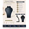 morel JEWELS BLACK PLASTIC NECKLACE JEWELRY STAND 6 INCH IMITATION JEWELLERY NECKLACE DISPLAY STAND BLACK FOR NECK CHAIN MOTI MALA DISPLAY STAND (6 INCH)