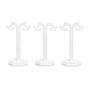 morel JEWELS EARRING ORGANIZER - EARRING HOLDER FOR HANGING EARRING, STUDS, EARRINGS DISPLAY STORAGE STAND WHITE. (SET OF 3)