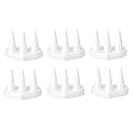 morel JEWELS PLASTIC JEWELLERY STAND IMITATION JEWELLERY NECKLACE DISPLAY STAND FOR STAND CHAIN DISPLAY STAND, MOTI MALA STND GOLD JEWELLERY SHOWROOM EXIBITION DISPLAY STAND. (RING-STAND-WHITE-PACK6)