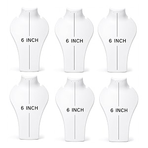 morel jewels white plastic necklace jewelry stand 6 inch jewellery necklace display stand black for neck chain moti mala display stand pack 6