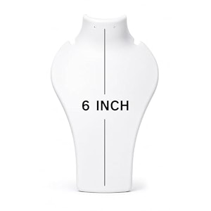 morel jewels white plastic necklace jewelry stand 6 inch imitation jewellery necklace display stand white for neck chain moti mala display stand 6 inch