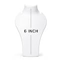 morel JEWELS WHITE PLASTIC NECKLACE JEWELRY STAND 6 INCH IMITATION JEWELLERY NECKLACE DISPLAY STAND WHITE FOR NECK CHAIN MOTI MALA DISPLAY STAND (6 INCH)