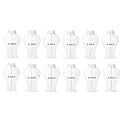 morel JEWELS WHITE PLASTIC NECKLACE JEWELRY STAND 6 INCH JEWELLERY NECKLACE DISPLAY STAND WHITE FOR NECK CHAIN MOTI MALA DISPLAY STAND.|PACK 12|