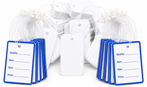 morel price tag cards with plastic loop  blank white hanging tag 200200  500 loop loop paper label