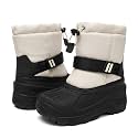 MORENDL Kids Snow Boots Waterproof Toddler Winter Girl Boy Insulated Fleece